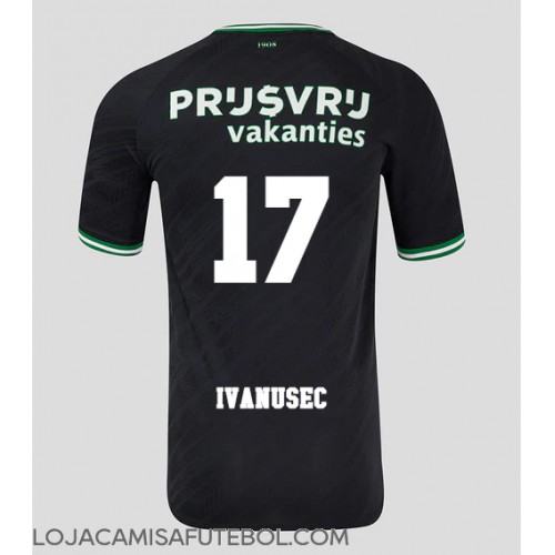 Camisa de Futebol Feyenoord Luka Ivanusec #17 Equipamento Secundário 2024-25 Manga Curta